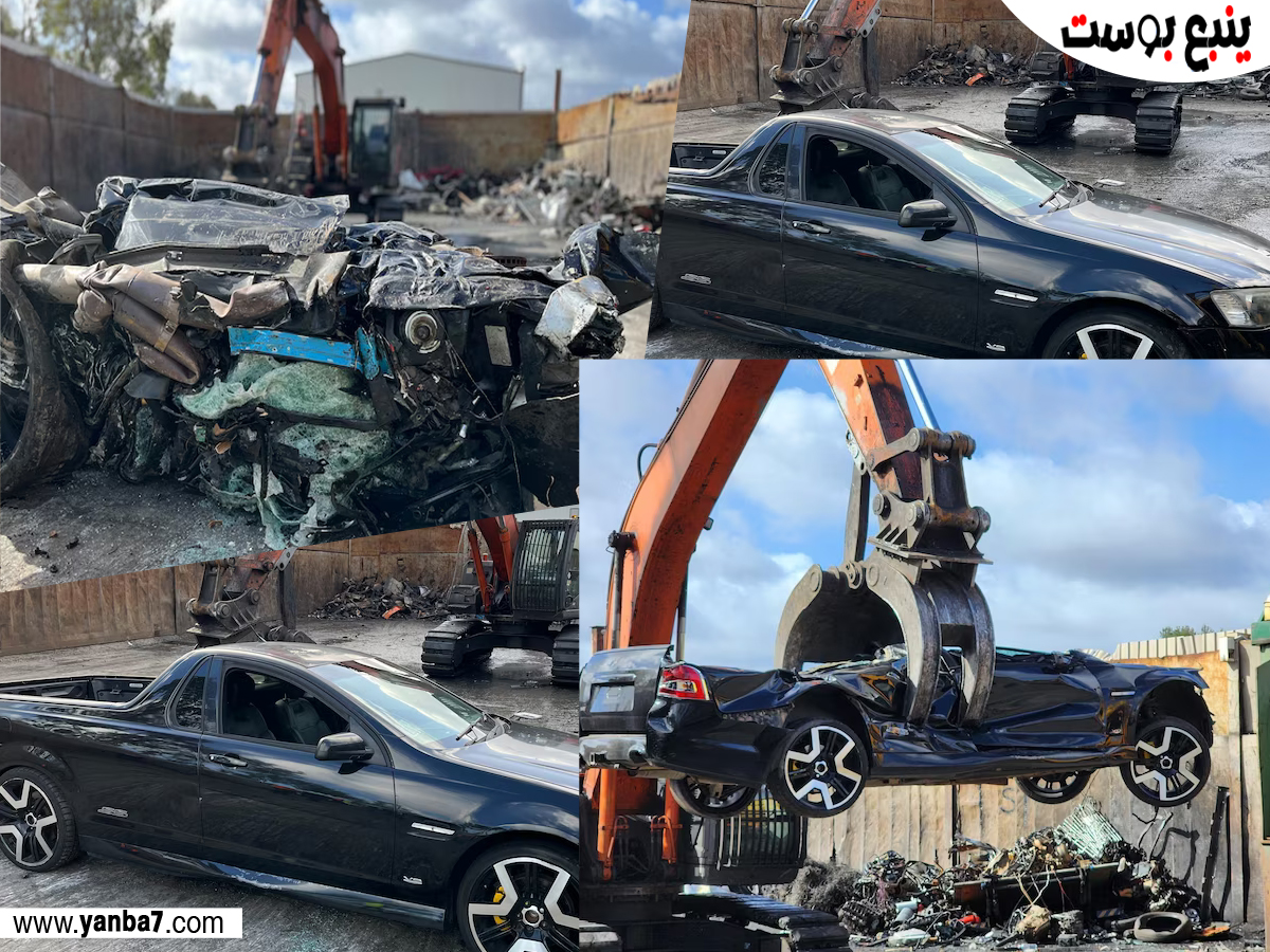صورة لسيارة مُحطمة - نقلاً عن [abc news]